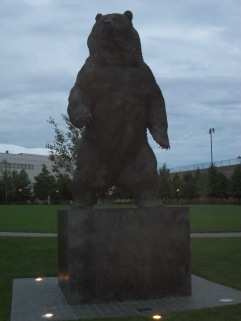 Bear Statue at Erickson Athletic Complex